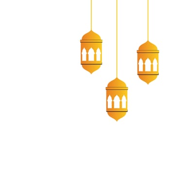 Ramadan kareem lantern hanging icon vector illustration design. Religious design, especially Muslim. Suitable for design banners, posters, greetings commemorating Muslim holidays or religious