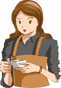 Barista png graphic clipart design