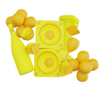 bitrhday 3d elements decoration png