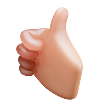 hand with thumb up png