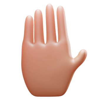 Stop Gesture 3D Icon png