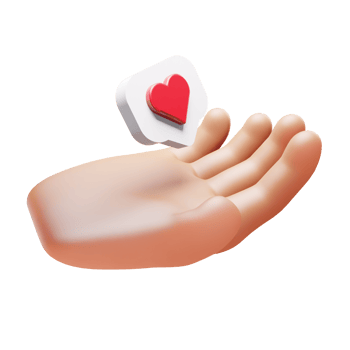 Hand With Love Icon 3D Icon png