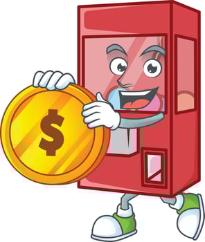 Toy Claw Machine icon design vector