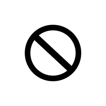 prohibited vector icon