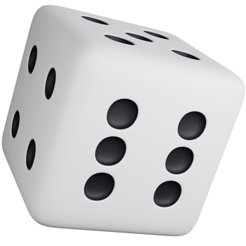 3D Icon Illustration Floating Dice png