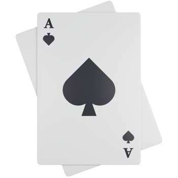 3D Icon Illustration Black Spades Card png