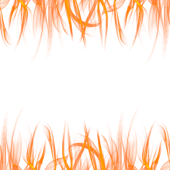 transparent fire flame frame png