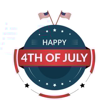 4th of July background design with realistic lovely elements. EPS10 vector illustration.