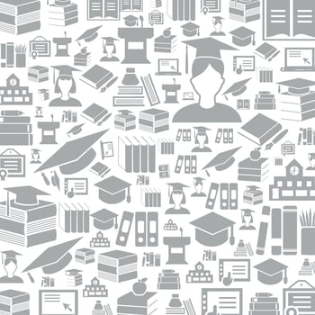 Background collected from school subjects. A vector illustration