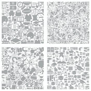 Background collected from school subjects. A vector illustration