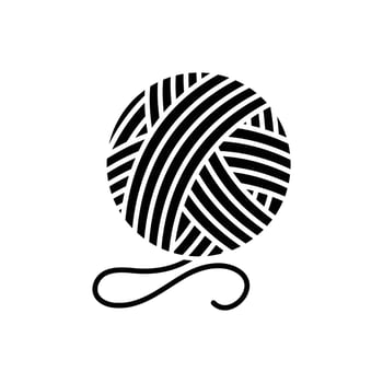 yarn ball icon vector