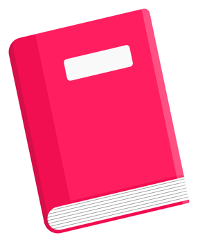 isolated book sticker png
