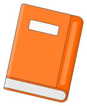 isolated book sticker png