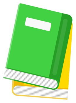 isolated books sticker png