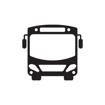 bus glyph icon vector