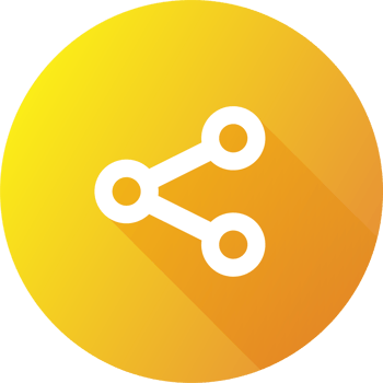 Share icons in flat design style. sharing link signs illustration. png