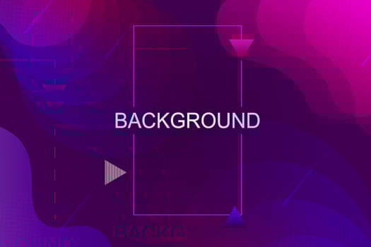 Illustration of blue and purple tint, circles and oval abstract shapes. vector