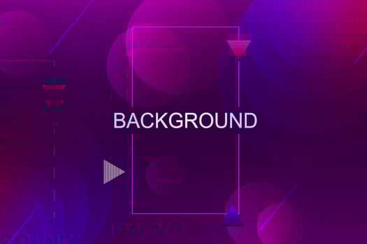 Composition of blue and purple tint, circles and oval abstract shapes. vector