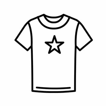 T-shirt icon illustration. Stock vector. vector