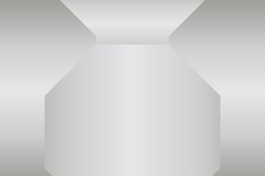 Simple Hexagon Silver Background Design vector