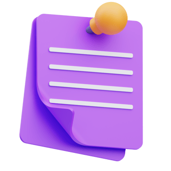 3d render illustration of post it icon, office material png