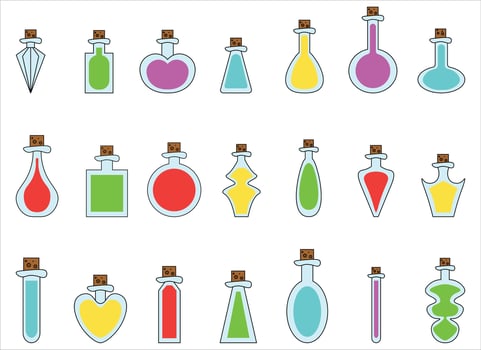potion bottle vector design illustration isolated on white background
