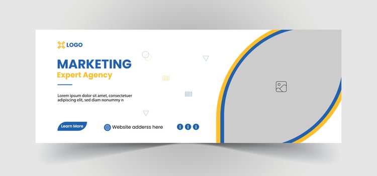 Digital marketing social media cover and web banner  Design vector