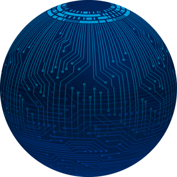 Modern Technology World Map Globe Crop-out png