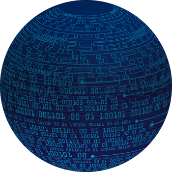 Modern Technology World Map Globe Crop-out png