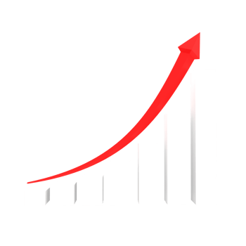 business chart with arrow png