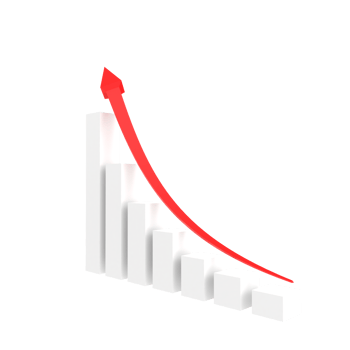 business chart with arrow png