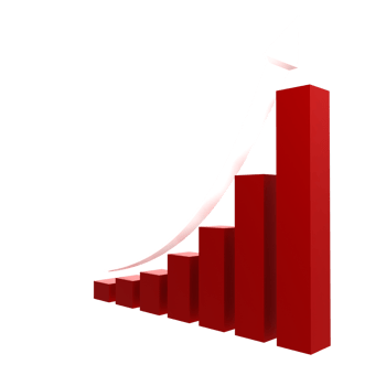 business chart with arrow png
