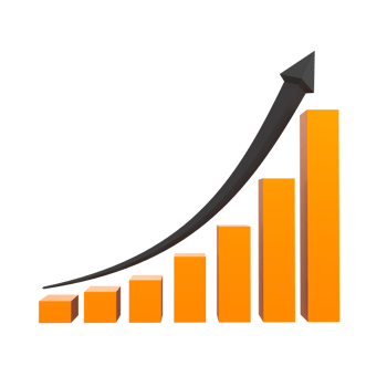 business chart with arrow png
