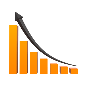 business chart with arrow png