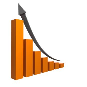 business chart with arrow png