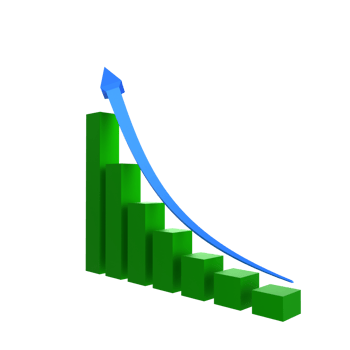 business chart with arrow png