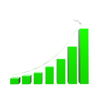 business chart with arrow png