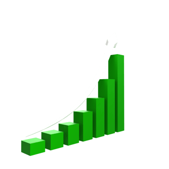 business chart with arrow png