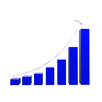 business chart with arrow png