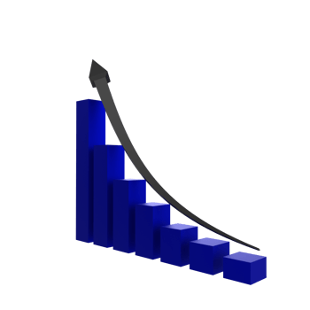 business chart with arrow png
