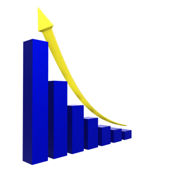 business chart with arrow png