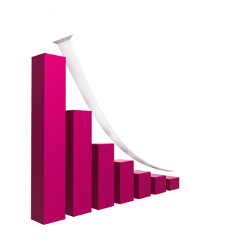 business chart with arrow png