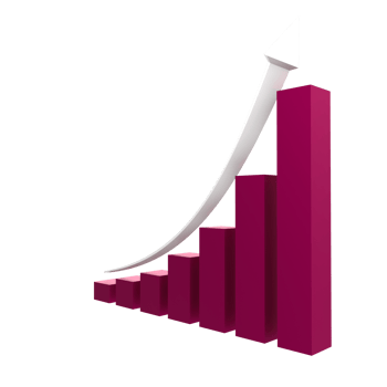 business chart with arrow png
