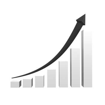 business chart with arrow png