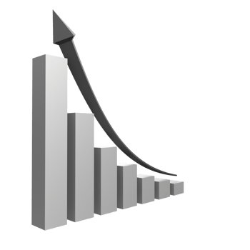 business chart with arrow png