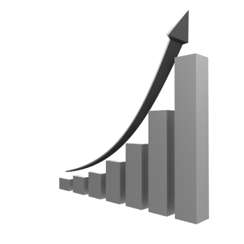 business chart with arrow png