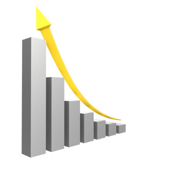 business chart with arrow png
