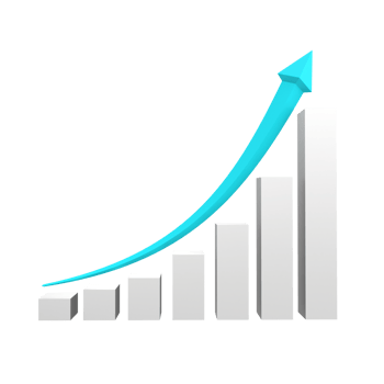 business chart with arrow png