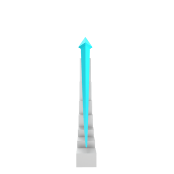 business chart with arrow png