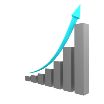 business chart with arrow png